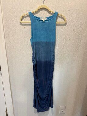 River + Sky Blue Tank Midi Dress